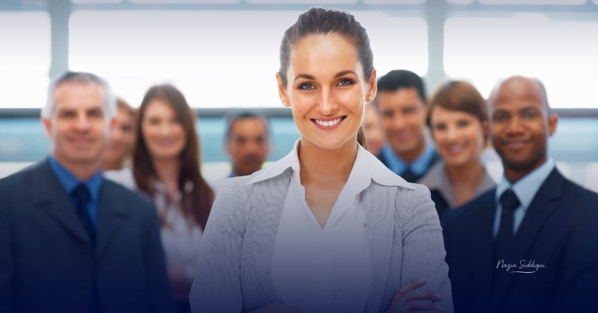 5 Smart Steps To Personal Development For Leadership Leader speaking with confidence and empathy to team, representing executive presence and leadership personality development.
