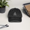 Soft cotton Quiet Power dad hat with motivational embroidery. A stylish and comfy inspirational hat by Nazia S for everyday confidence.