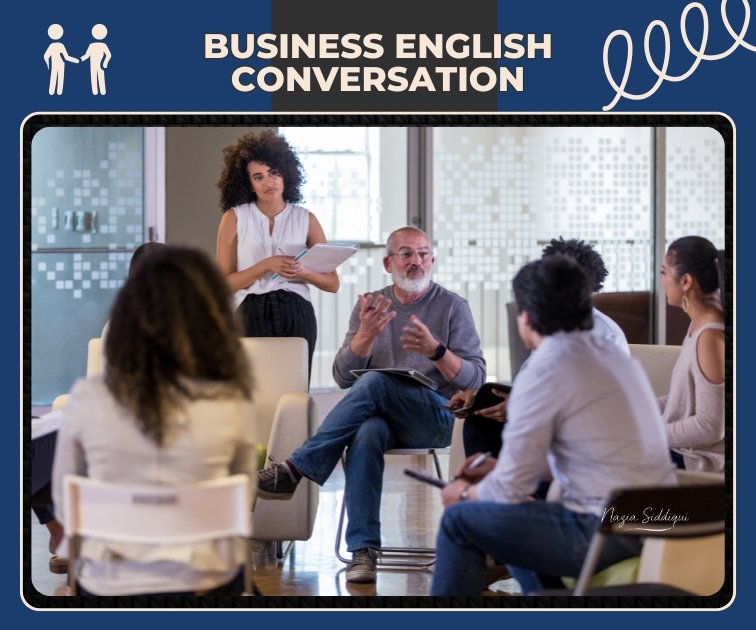Business English Conversation: 10 Steps To Mastery Diverse professionals in a meeting practicing business English conversation